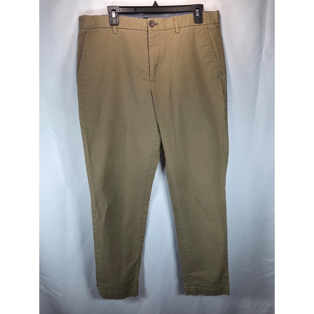 Banana Republic Pants Men's 34x32(31) Khaki Mason Chino Preppy Casual Flat Front